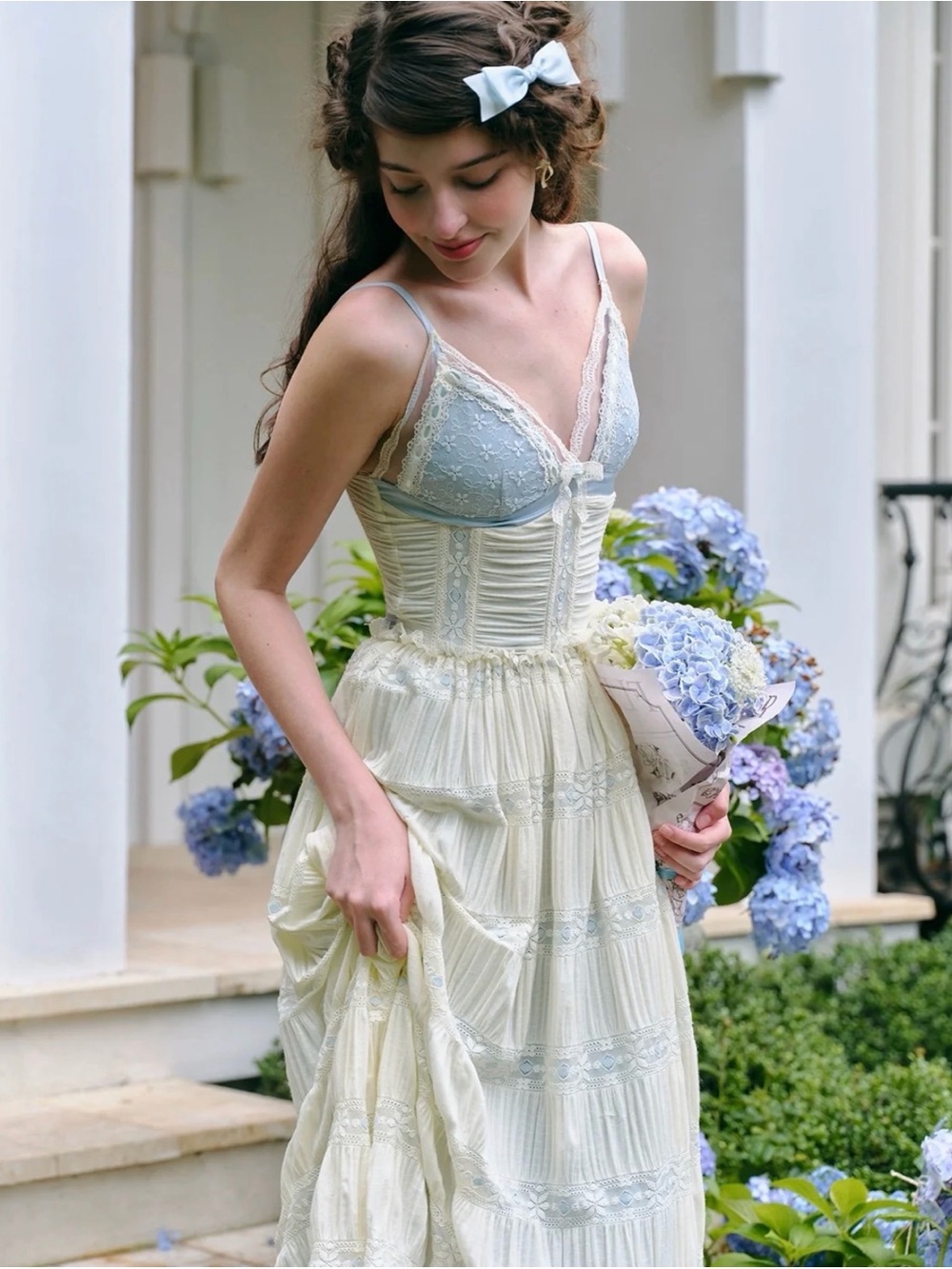 Lacemade Mediterranean Lady Fairy Cottagecore Dress Size Small - Picture 5 of 16